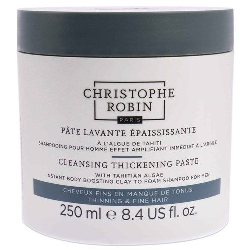 Christophe Robin Men's Cleansing Thickening Paste With Tahitian Algae - Paste-to-Foam Shampoo 8.4 fl. oz