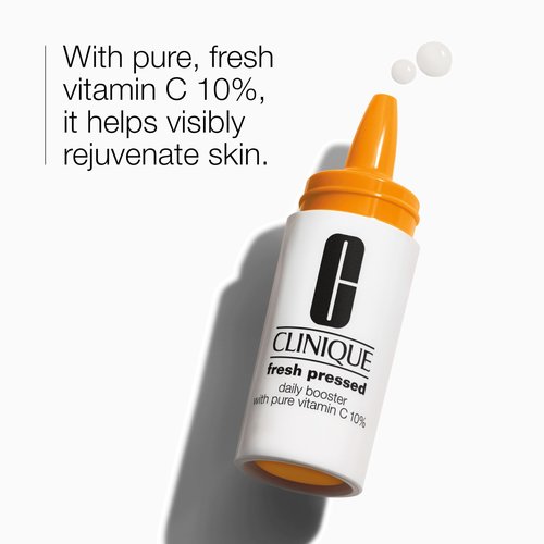 Clinique Fresh Pressed Daily Moisturizer Booster With Pure Vitamin C | Brightening + Retexturing For All Skin Types, 0.29 Fl Oz (Pack of 4)