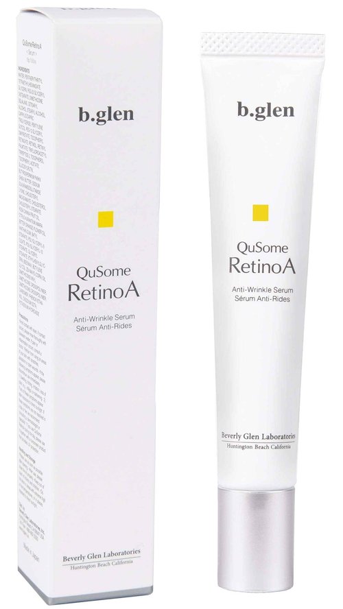 b.glen QuSome RetinoA | Retinol (Vitamin A) | Retinoic Acid Tocopheryl (Vitamins A & E) | Squalane | Organic Shea Butter | Repair Wrinkles | Firms Skin | (15g/0.53oz.)