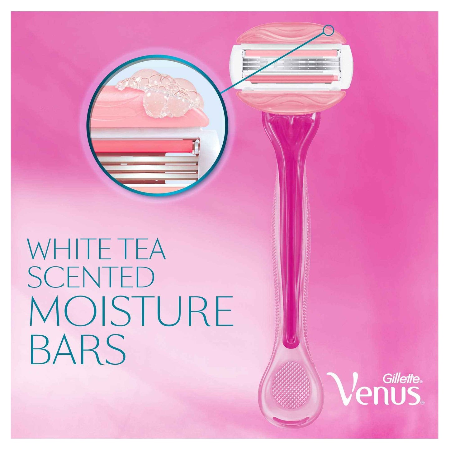 Gillette Venus ComfortGlide White Tea Scented Women's Disposable Razors, 4 Count
