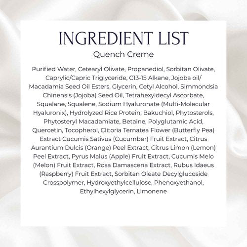 Quench Crème Daily Facial Moisturizer | Hyaluronic Acid, Vitamin C, & Bakuchiol (better than Retinol) | Daily Firming Skin Moisturizer Face Cream for Women | 1.7 fl oz/48 g (2-Pack)