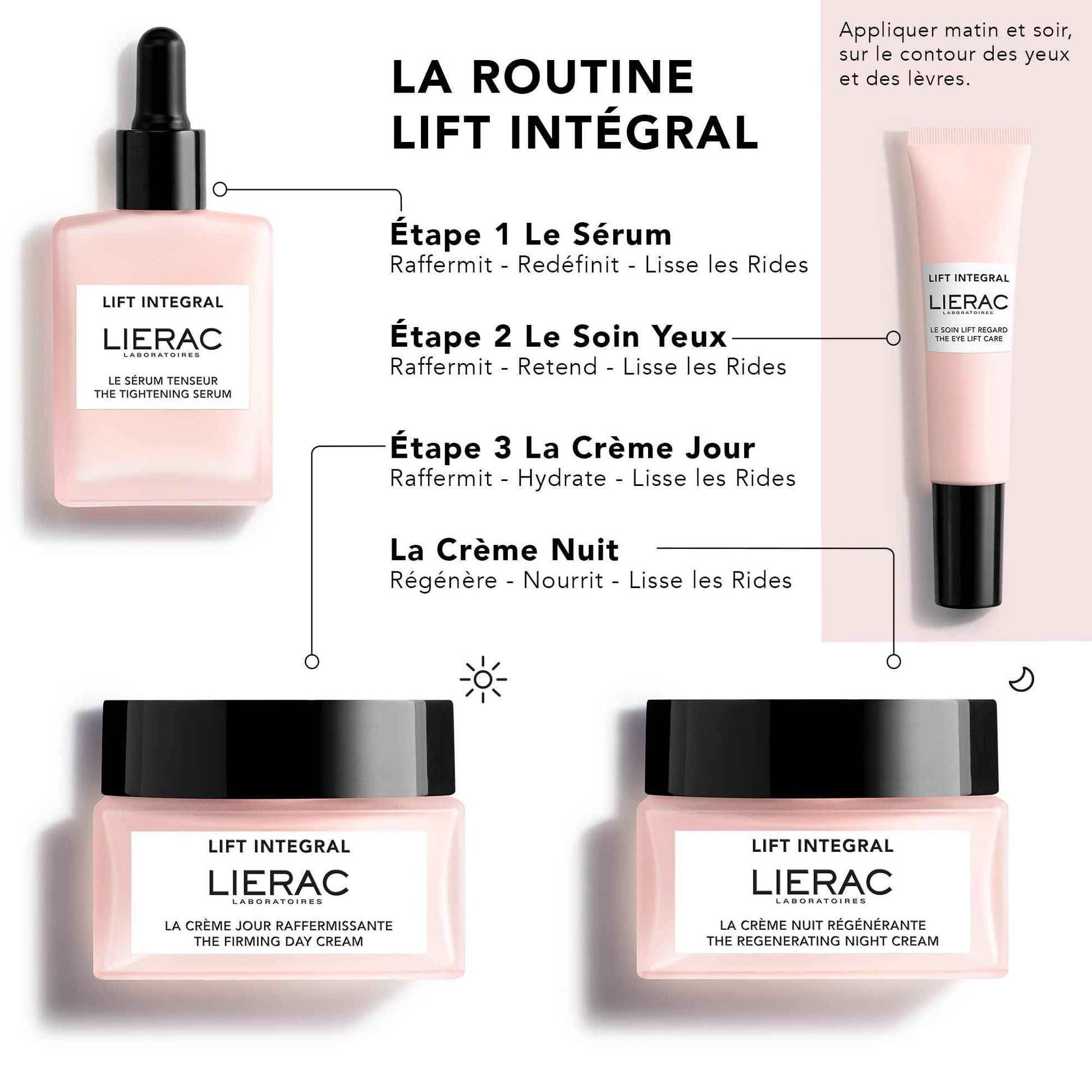 Lierac Lift Integral Under Eye Cream for Dark Circles - Firming Solution with Hyaluronic Acid, Collagen, Elastin, Tightens & Smoothes Wrinkles, Eye Cream for Wrinkles & Sensitive Skin - 15ml