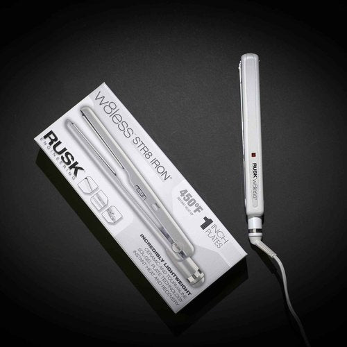 RUSK Engineering W8less Professional Ceramic and Tourmaline Str8 Iron, 1 Inch, Lightweight, Infused with Tourmaline Gemstone, Combined with Sol-Gel Technology