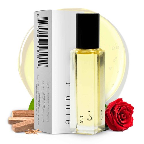 Riddle Ex Roll-On Perfume Made in USA - Premium Rollerball Fragrance for Women with Cardamom, Sandalwood, Rose, and Musk - Long-Lasting Alcohol-Free Gentle on Skin - Ideal for Daily Use and Travel