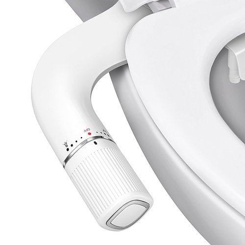 BIGCOW Ultra-Slim Bidet Attachment for Toilet 2 Pack - Dual Nozzle (Frontal & Rear Wash) with Adjustable Cold Water Pressure and Stainless Steel Inlet - Hygienic Solution for Fresh Cleanliness