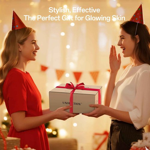 UNOISETION At Home Microdermabrasion Machine, 2 In 1 Pro-Grade Diamond Dermabrasion Facial for Exfoliation & Stubborn Blackheads, Microdermabrasion Tool for Radiant Skin, White