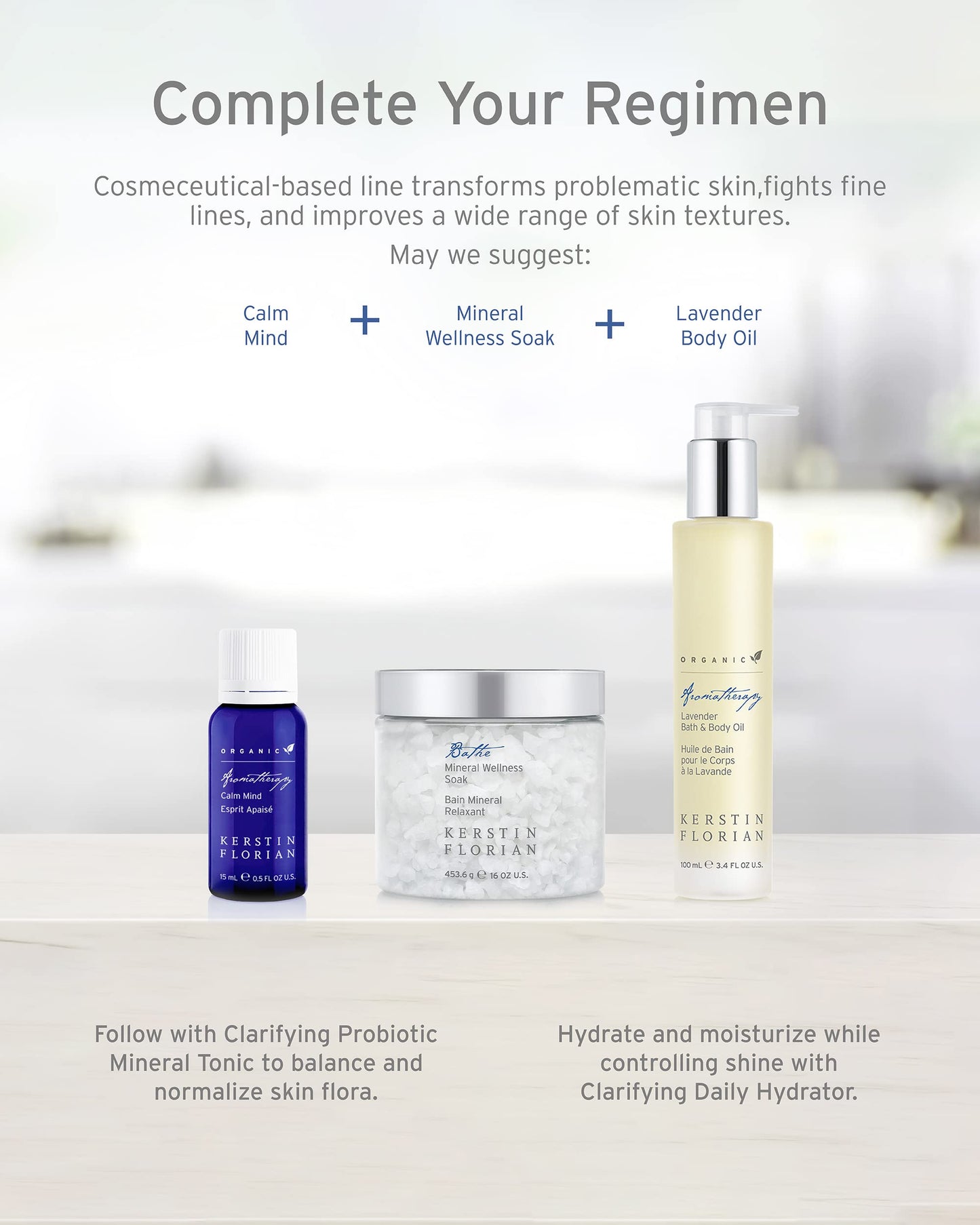 Kerstin Florian Organic Lavender Body Oil | Nutrient-Rich Moisturizer with Vitamin E, Coconut & Jojoba Oils | Natural Essential Oils for Relaxation & Massage | 3.4 fl oz