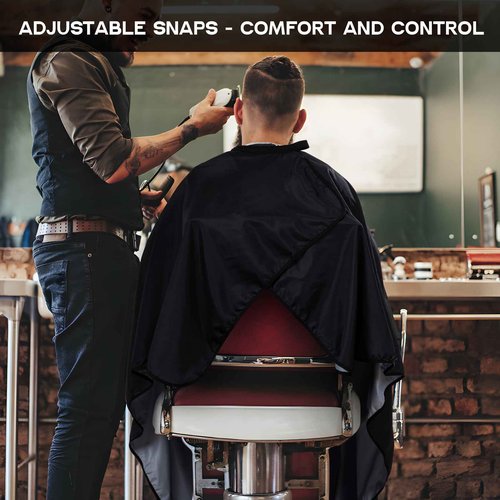 Hair Cutting Cape Barber Cape 63"×55" Professional Barber Capes Water Resistant Hair Cape with Adjustable Neck Size (8 Pack)