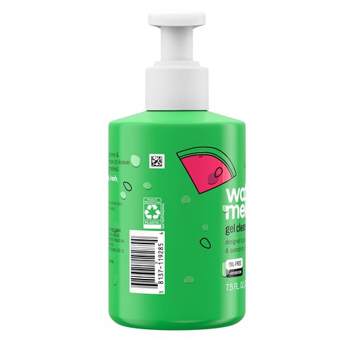 Clean & Clear Hydrating Juicy Gel Facial Cleanser, Gentle and Oil-Free Daily Face Wash to Remove Grime for Clear, Refreshed and Hydrated Skin, Watermelon, 7.5oz (Pack of 12)