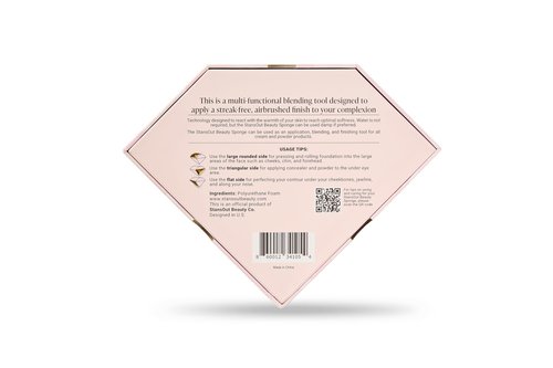 StansOut Beauty Sponge 4-Pack – Streak-Free, Airbrushed Finish | Reusable, Quick-Drying, Latex-Free | Multi-Angle Blending Sponge for Cream, Liquid & Powder | Pro Makeup Applicator