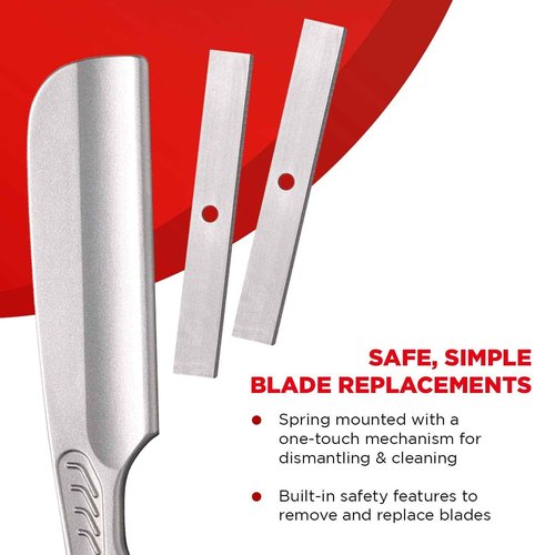 Feather Artist Club Wine SS Folding Handle Razor