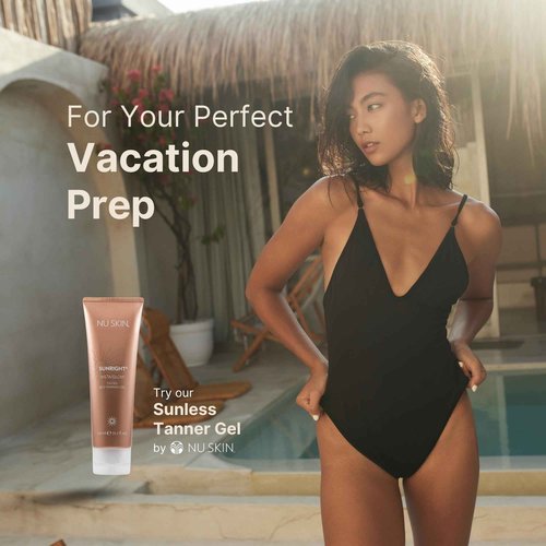 Nu Skin Sunright Insta Glow Self Tanner Gel | Natural Summer Tan for Face & Body | Beauty & Skin Care | Vitamin E & Avocado Oil | Natural Body Bronzer with DHA & Amino Acids | 4.2 oz | 2 Pack