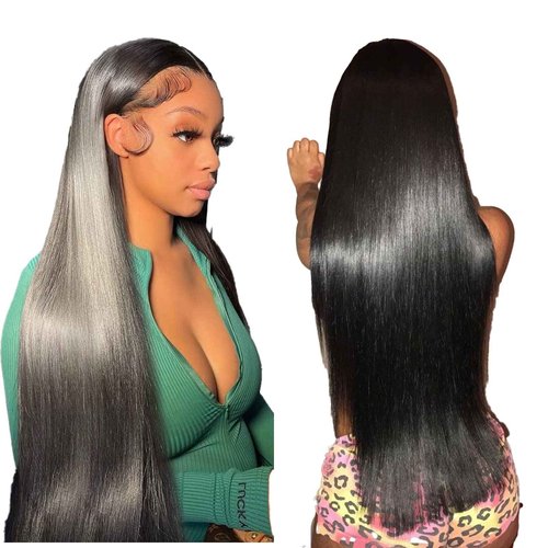 bunGiol 26 Inch Straight Lace Front Wigs Human Hair 10A Virgin Lace Frontal Wigs 13x4 Hd Lace Front Wigs Human Hair Wig with Babyhair Natural Hairline 180%