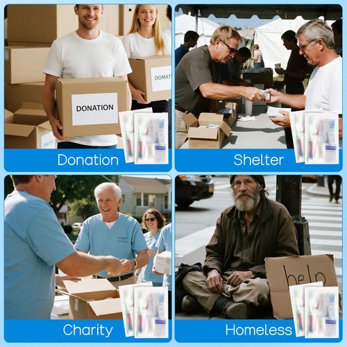 Travel Size Toiletries Kits Disposable Toiletry Set in Bulk, Portable Trial Size Personal Hygiene Care Package Supplies Amenities Essentials for Camping/ Hotel/Guest/Homeless/Charity 9-in-1 (60 Pack)