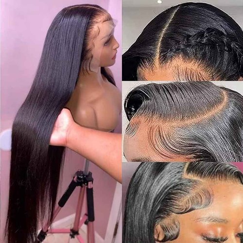 Arsola 30 Inch 13x6 Lace Front Wigs Human Hair 180 Density Straight Human Hair Wigs Pre Plucked 13x6 HD Frontal Lace Straight Glueless Wigs Human Hair For Women