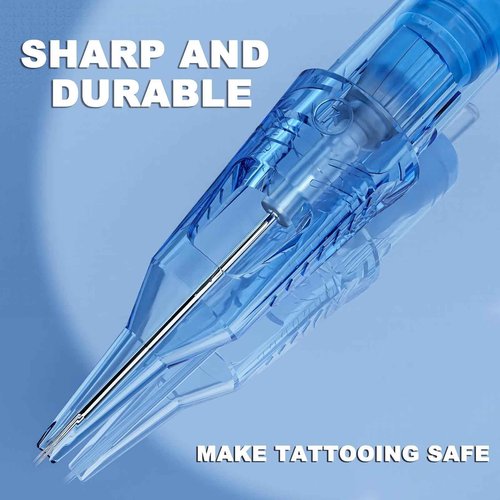 Emalla Tattoo Cartridge Needles - 20Pcs ELIOT Pro Tattoo Needles Curved Magnum 1027CML Standard Tattoo Cartridges 0.30mm for Machine Artists Tattoo Supplies