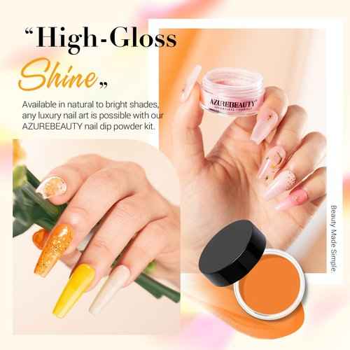 AZUREBEAUTY Dip Powder Nail Kit with Electric Nail Drill 24 Colors Summer Bright Neon Yellow Orange Starter Kit with Dip Liquids Base Top Coat Activator Portable Manicure French Nail Art Essential Set