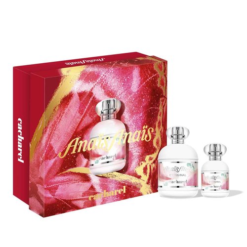 Cacharel Anais Anais EDT - Womens Fragrance Gift Set - Floral Perfume, White Lily, Sandalwood, Musk - Long Lasting - 3-Piece Set Includes Full Size 3.4 Oz + Travel Format Scent 1.0 Oz