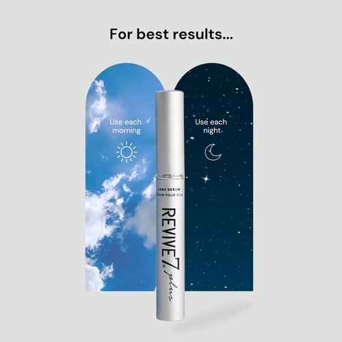 Original Revive7 Plus Revitalizing Lash Serum for Eyelash Thickness - Serum Brow Enhancer Eyebrow - Lash Enhanced Formula for Longer, Full and Thicker Natural Eyelash, Made in Canada (3 ml)