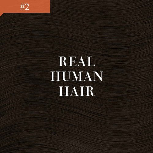 Ve Sunny Ponytail Extension Real Human Hair for Women Clip in Ponytail Hair Extension Straight Hair Pieces Wrap Around Darkest Brown 22inch 80G