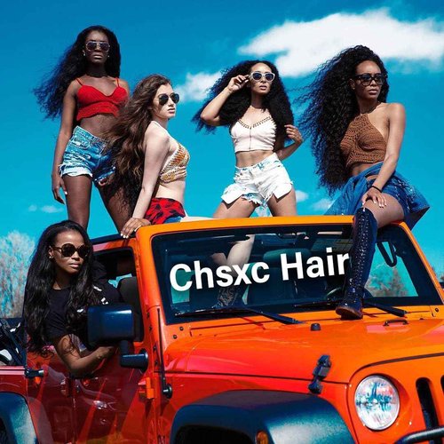 Chsxc 28 Inch Deep Wave Lace Front Wigs Human Hair 200% Density 13x4 HD Lace Front Wigs Human Hair Pre Plucked Deep Curly Wig for Women Natural Black