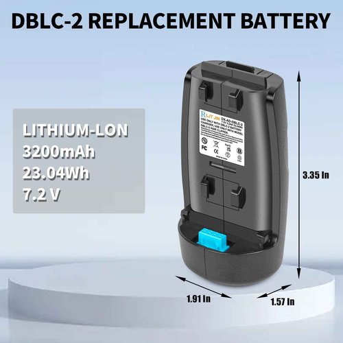 RLJT JIN for DBLC-2 Replacement Battery Compatible Supra ZR II and Pulse ZR II Cordless Clippers, Replaces Batteries 79025 and 560470 Models Lithium-ion 3200 mAh