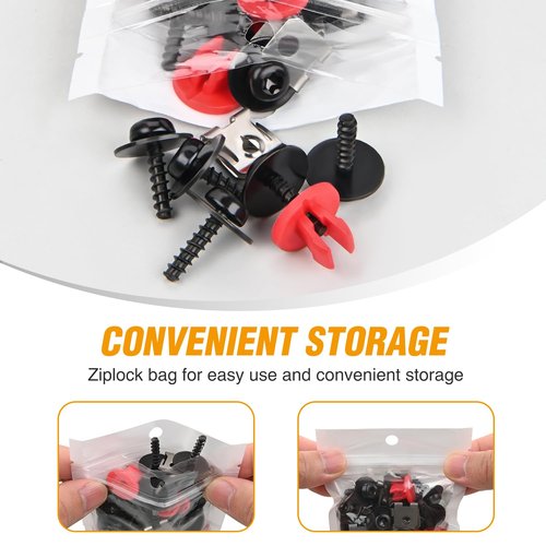 GOOACC 10 Sets Engine Splash Shield Guard Undertray Cover Screws Bolt Nut Clip Torx Pan Head SEMS Tapping Screw for Ford W702413-S450B W702438-S300 Lincoln Continenta