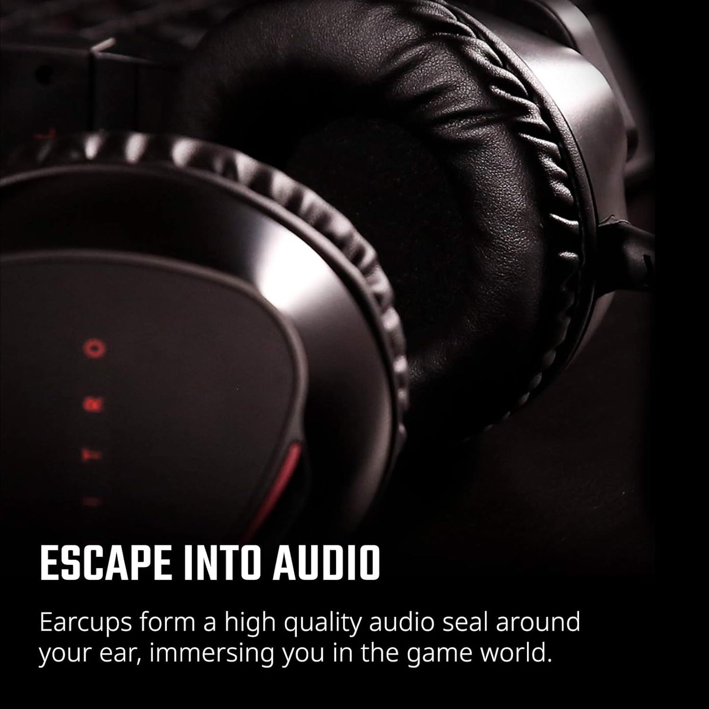Acer Nitro Gaming Headset II: 50mm Drivers | Retractable Omni-Directional Noise-Canceling Microphone with On-Cable Controls | Over-Ear Design with RGB Lights, (Pack of 1)