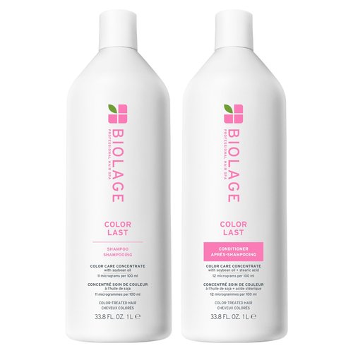 Biolage Color Last Shampoo & Conditioner Set | Helps Protect Hair & Maintain Vibrant Color | For Color-Treated Hair | Paraben & Silicone-Free | Vegan