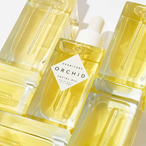HERBIVORE Orchid Antioxidant Facial Oil – Dewy Hydration, Radiant Glow, Combination to Dry Skin, Anti Aging, Vegan, 50mL / 1.7 oz