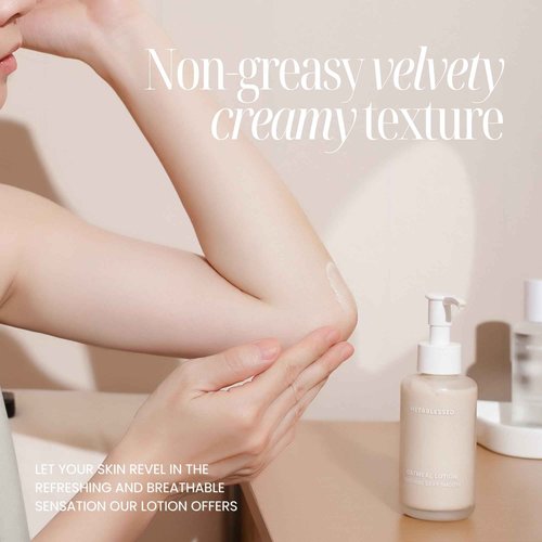 METABLESSED Superfood Skincare Bundle | Organic Oatmeal Lotion & Avocado Dry Body Oil - Sensitive Skin Friendly, Plant Based Clean Beauty