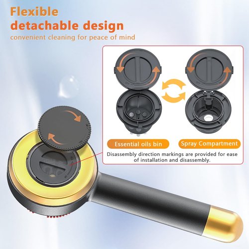 3 in 1 Electric Scalp Massager and Hair Oil Applicator, Hair Massager Scalp Applicator Brush for Hair Growth, Advanced Scalp Care Brush for Hair Oiling