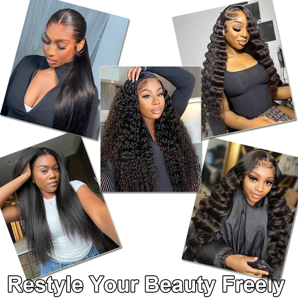 13x6 Body Wave Lace Front Wigs Human Hair Pre Plucked 250% Density HD Transparent Lace Frontal Wigs Human Hair for Women 12A Glueless Wigs with Baby Hair (250% density 13x6 Body wig, 24 Inch)