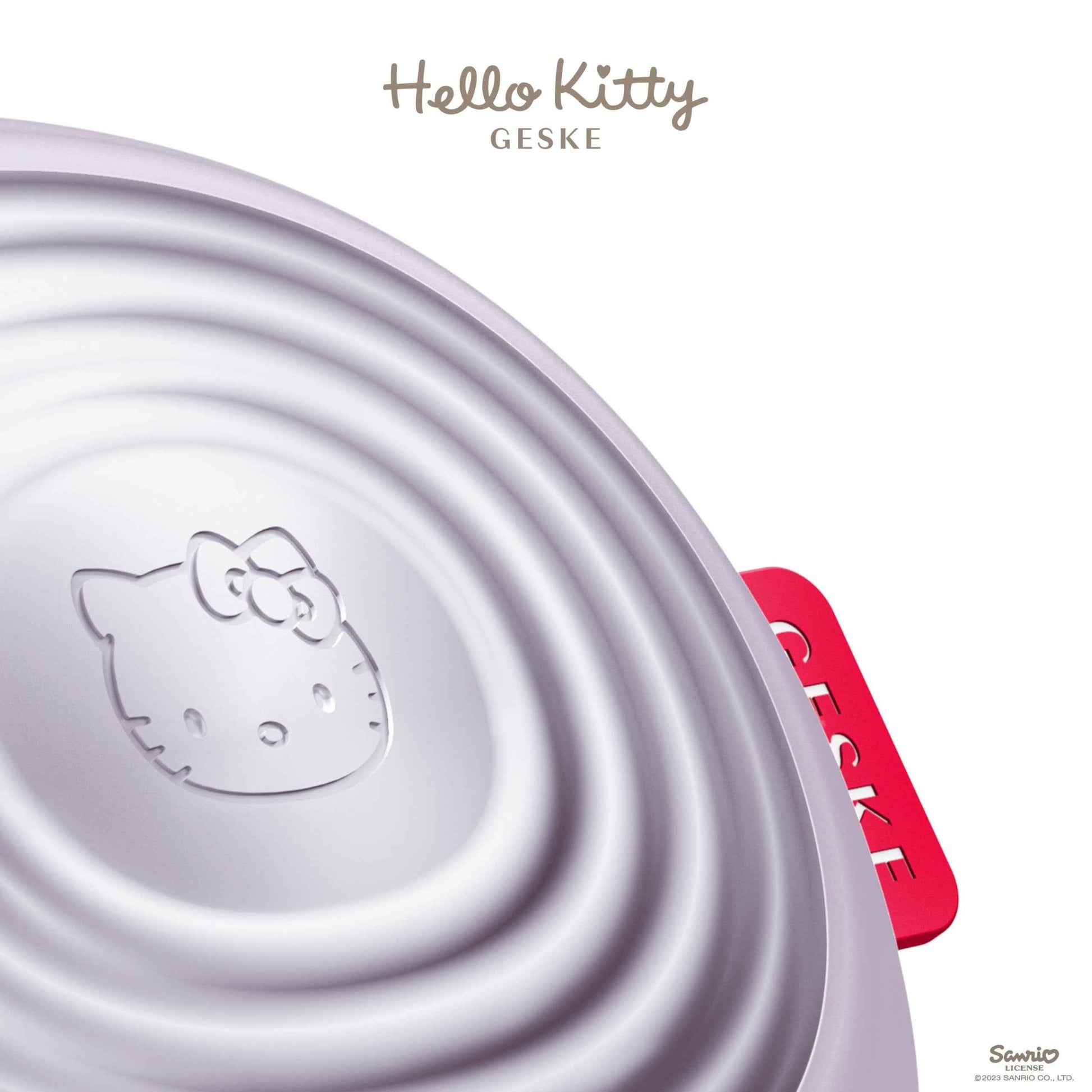 GESKE x Hello Kitty SmartAppGuided Sonic Thermo Facial Brush | 5 in 1 | Skin Cleansing | Cleansing Brush with Thermal Function | Electric Facial Massager