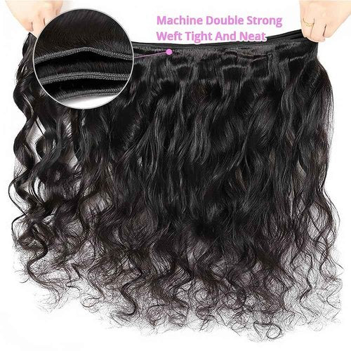12A Human Hair Bundles 20 18 16 14 Inch Body Wave Bundle Human Hair 400g Brazilian 4 Bundles Sew in Hair 100% Unprocessed Hair Weave Deals Brazilian Quick Weave Natural Black Wavy Hair Extensions