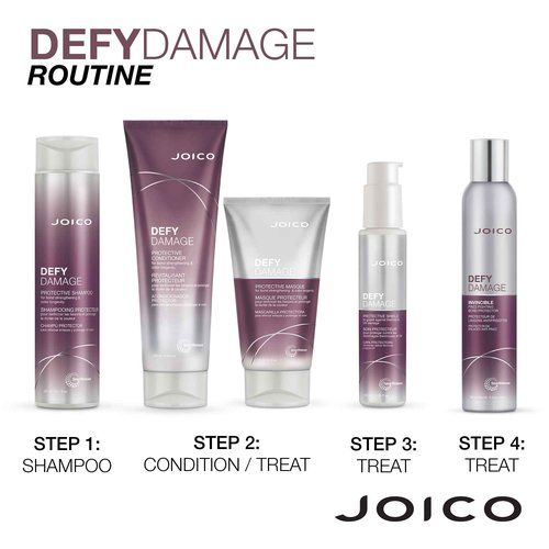 Defy Damage Protective Masque | For Color-Treated Hair | Strengthen Bonds & Preserve Hair Color | With Moringa Seed Oil & Arginine | 5.1 Fl Oz (Pack of 2)