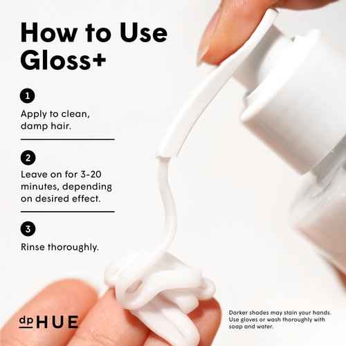 dpHUE Gloss+, Medium Brown (6.5 oz) + Root Touch-Up Kit, Medium Brown - Paraben, SLS & SLES Sulfate Free - Vegan, Leaping Bunny Certified