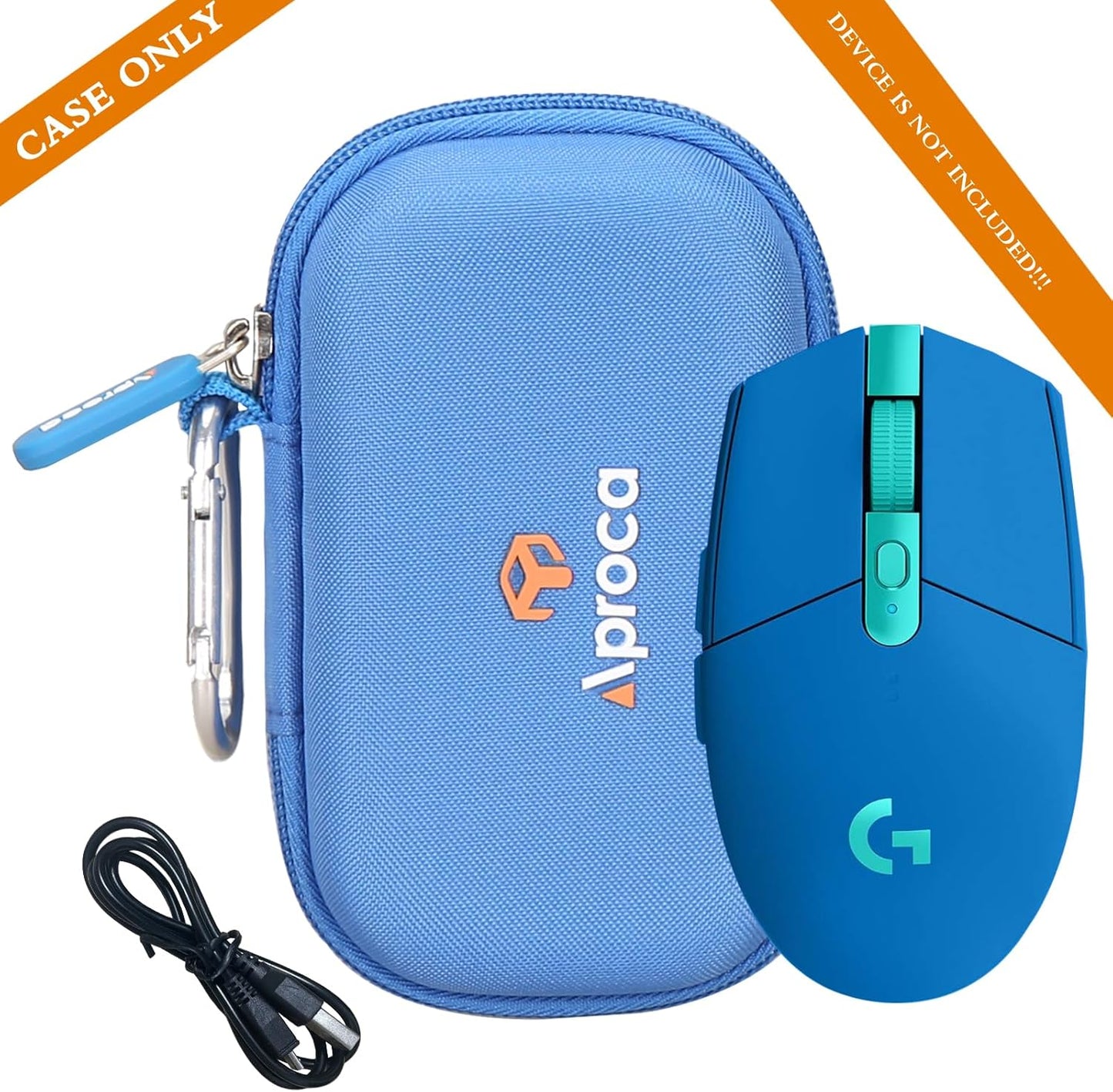 Aproca Black Portable Hard Storage Case, for Logitech G305 Lightspeed Wireless Gaming Mouse