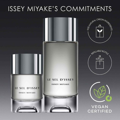 Issey Miyake Le Sel d'Issey Shower Gel - Fresh Woody Marine Shower Gel for Men - With Salt Accord, Marine Seaweed, Ginger & Cedarwood - 6.7 oz