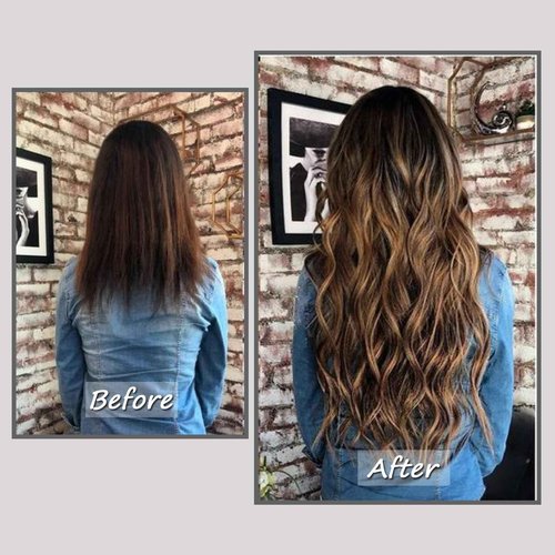 Savasana Clip in Hair Extensions Real Human Hair Straight 7 Pcs Balayage Clip in Hair Extensions Double Weft Thick Chocolate Brown to Caramel Blonde 22 Inch 120g