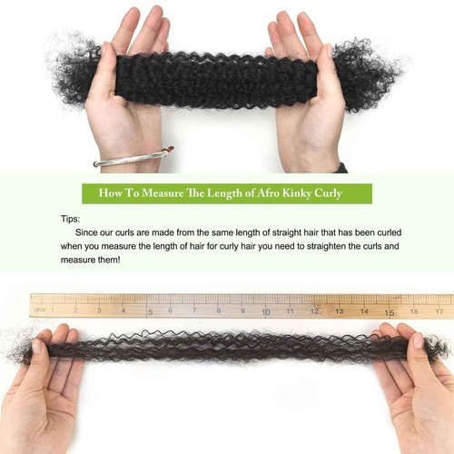poetically 14 Inch Afro Kinkys Bulk Human Hair Natural Black Afro Kinky-Curly Human Hair Bulk for Twist/Dreadlock Extensions/Repair Locs/Braids 50g Mini Twist Braiding Hair