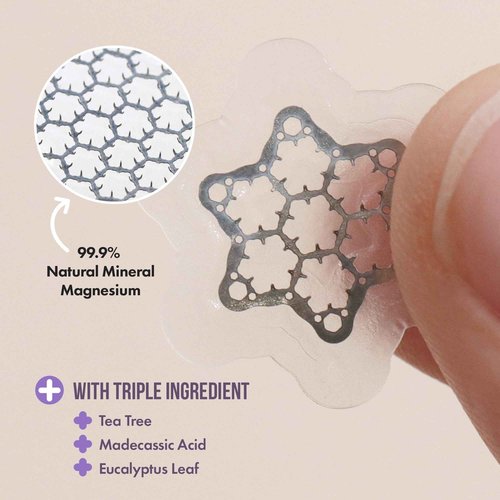 Deep Blemish Microdarts | Pimple Patch | Fast-Acting | Quick Calming | 99.9% Pure Magnesium | Madecassic Acid | Tea Tree | Eucalyptus Leaf | Hydrocolloid Spot Care Patch (ALL SIZE 39 PCS)