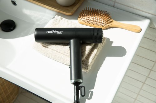 Jerdon Hair Dryer with High Speed Low Noise Brushless Motor for Fast Drying and Includes Acessories - JHD100KB