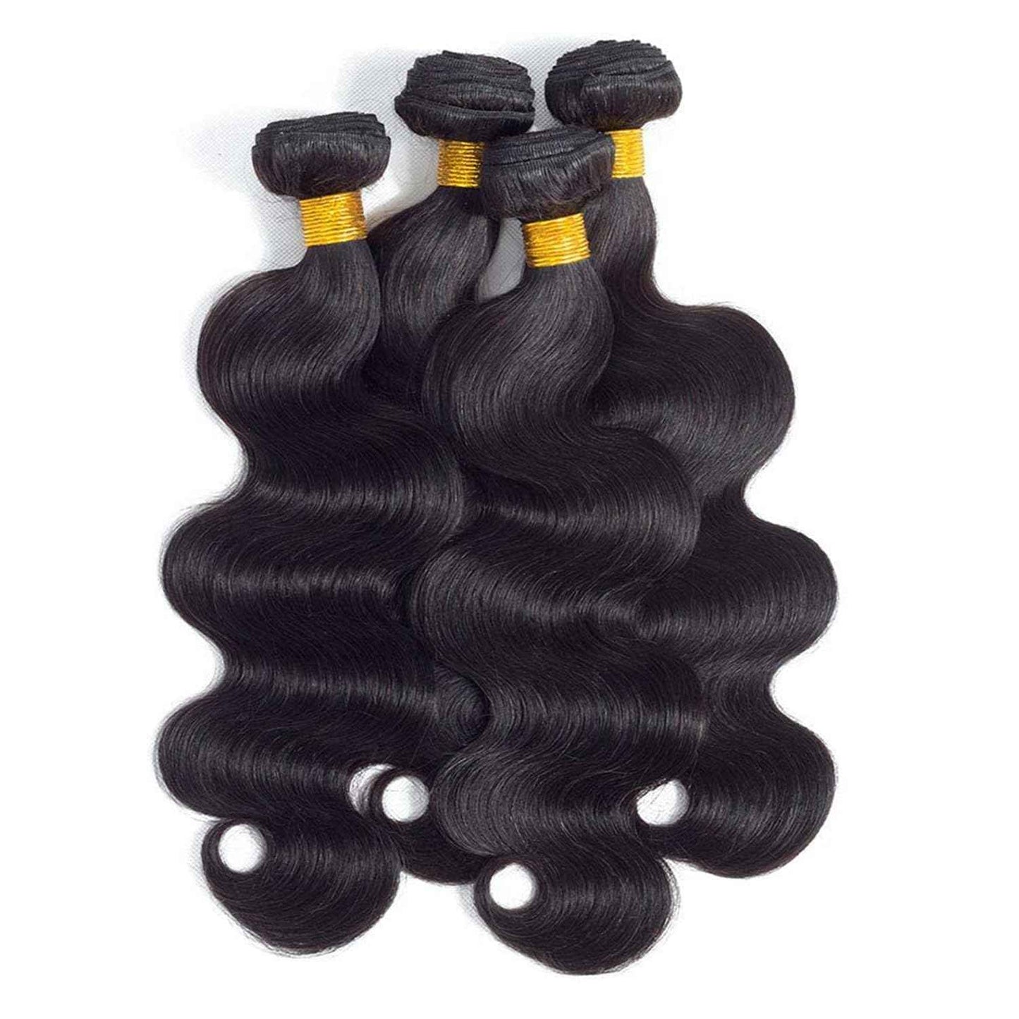 Human Hair Bundles 20 20 20 20 Inch Body Wave Bundles Human Hair 100% Unprocessed Brazilian Virgin Weave 4 Bundle Natural Black for Women Hair Extensions