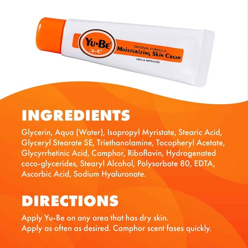 Yu-Be Moisturizing Skin Cream (Trio) - Hydrating Cream for Night & Day | Relieving Moisturizer for Dry Skin | Safe for Face & Body | Softens Hands & Feet | Vegan | Paraben Free (1 fl oz/28mL x 3)