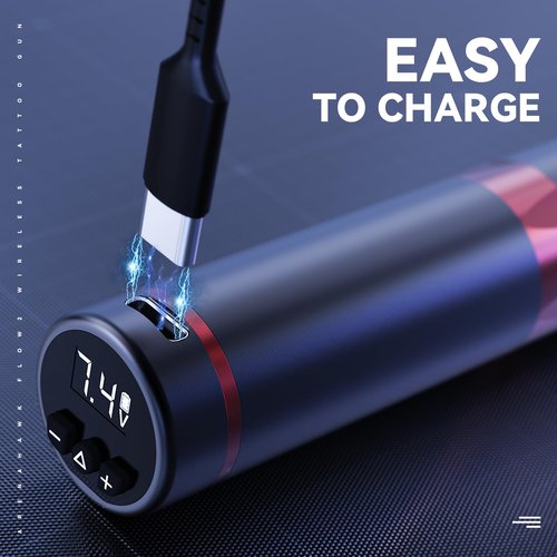 Mast Tattoo Tour Fly2 Cordless Tattoo Gun Machine Kit - Rotary Cartridge Tattoo Pen 20Pcs Needles Complete Tattoo Supplies for Beginners