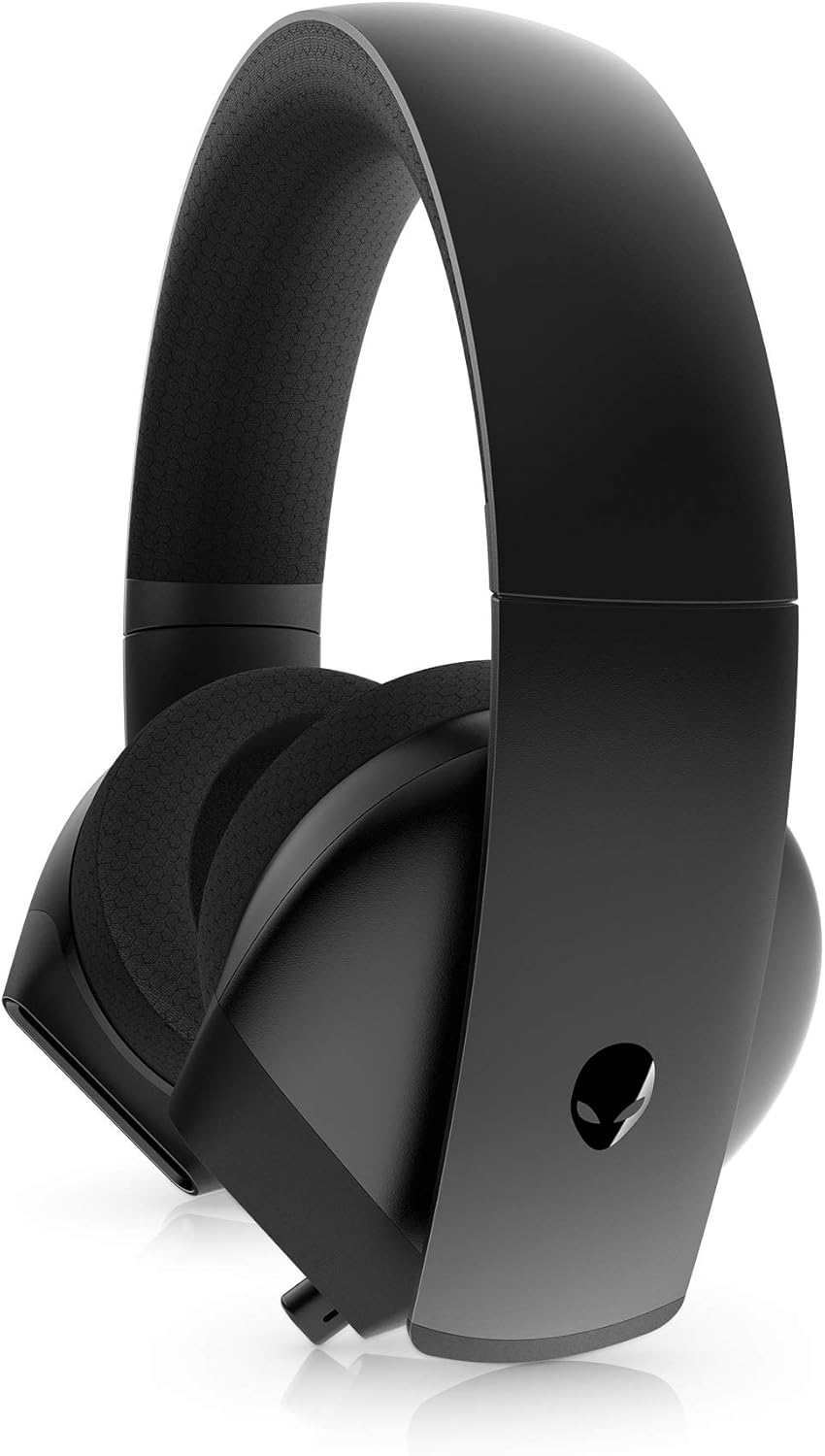 Alienware Stereo PC Gaming Headset AW310H: 50mm Hi-Res Drivers - Sports Fabric Memory Foam Earpads - Works with PS4, Xbox One & Switch via 3.5mm Jack
