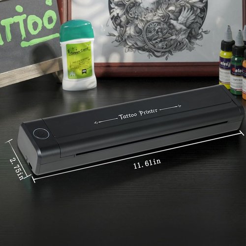2025 New Wireless Tattoo Stencil Printer Tattoo Portable Printer Kit for Artists & Beginners Compatible with Smartphone & PC
