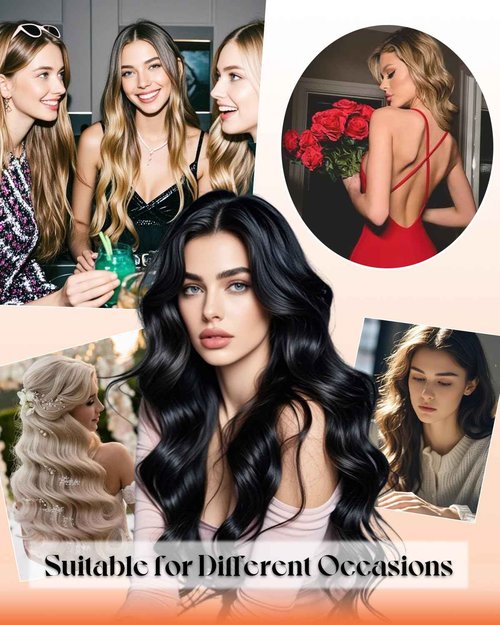 Sunny Hair Sew in Hair Extensions Real Human Hair Dark Brown with Caramel Blonde Highlights Weft Hair Extensions Human Hair Brown Sew in Extensions for Women Real Hair Bundles Human Hair 20inch 100g