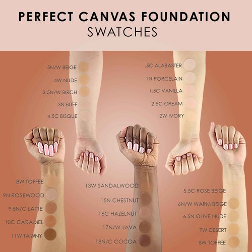 Temptu Perfect Canvas Hydra Lock Airbrush Foundation, Vanilla, 1 Fl Oz